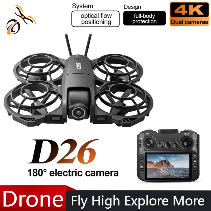 Drone Camera With Gimbal - Дрон D26 4K Aerial HD 180