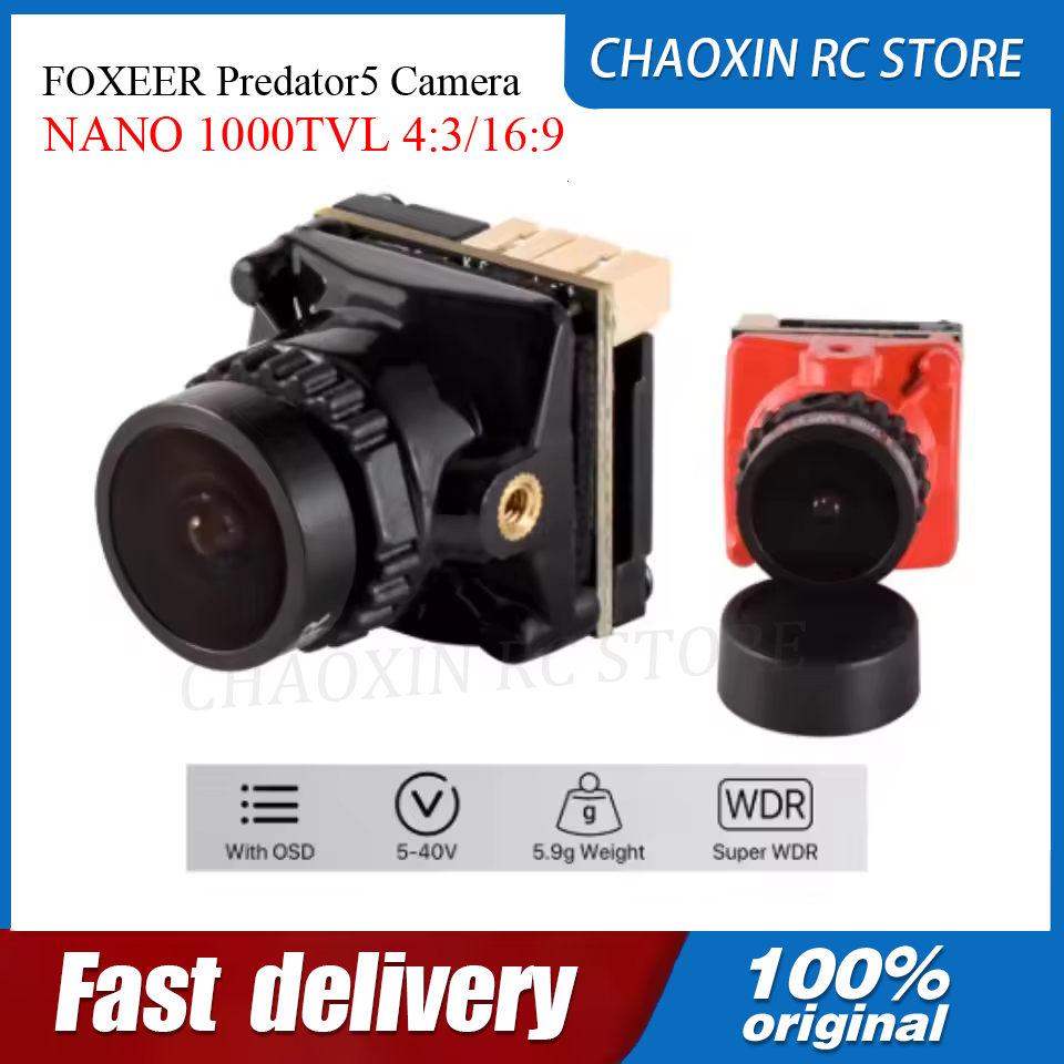 Drone Camera Lens - Камера FOXEER Predator5 NANO 1000TVL 4:3/16:9