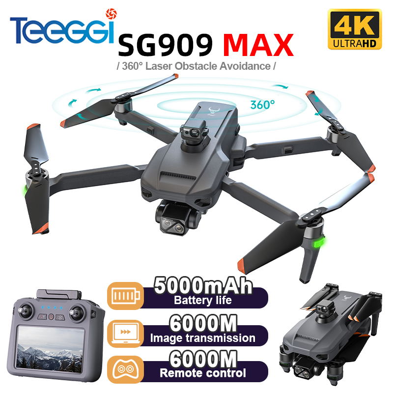 Drone Camera With Gimbal - Teeggi SG909 MAX GPS Дрон с