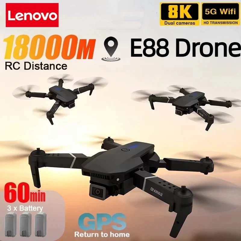Drone Camera Wide Angle - Lenovo Новый E88 Pro WIFI FPV