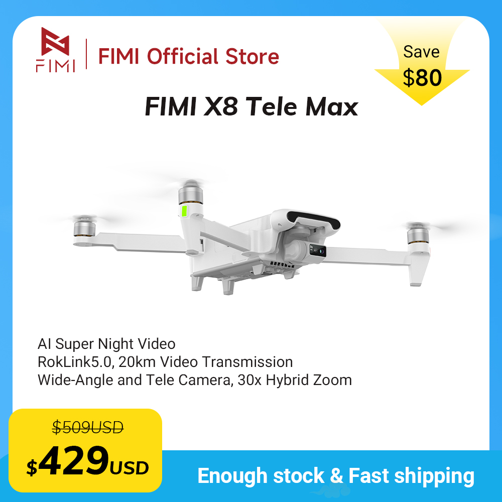 Новый дрон FIMI X8 Tele Max с  – обзор и цена Drone Camera Wide Angle