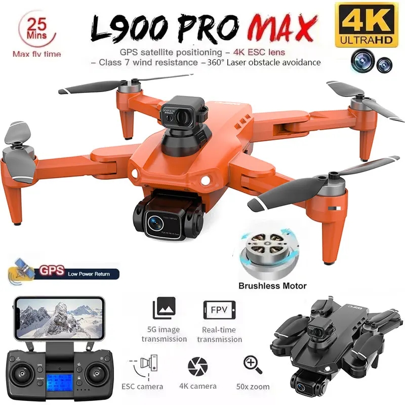 L900 Pro MAX GPS Дрон 4K Профе – обзор и цена Drone Camera Wide Angle