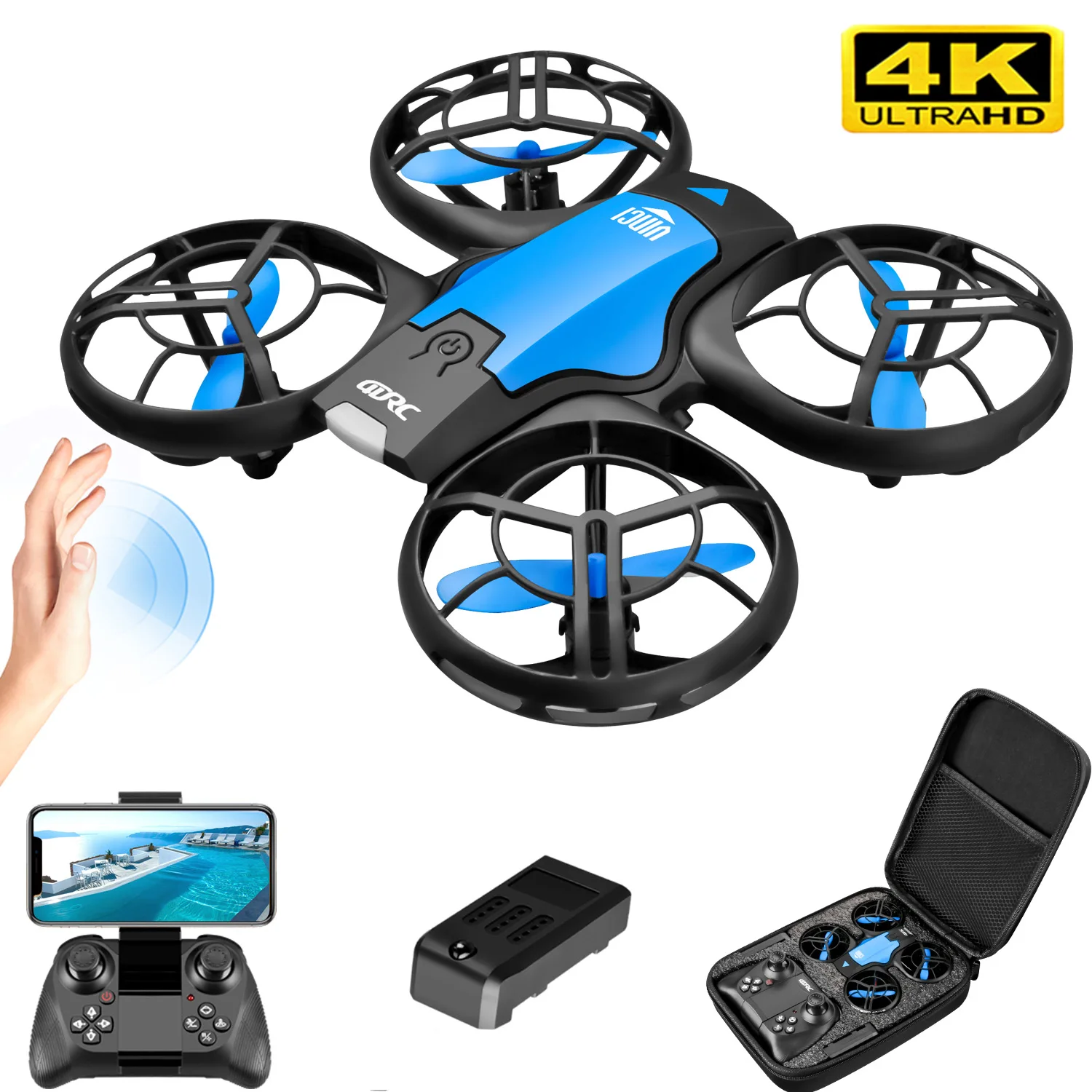 Новый мини-дрон V8 с камерой 4 – обзор и цена Drone Camera Wide Angle