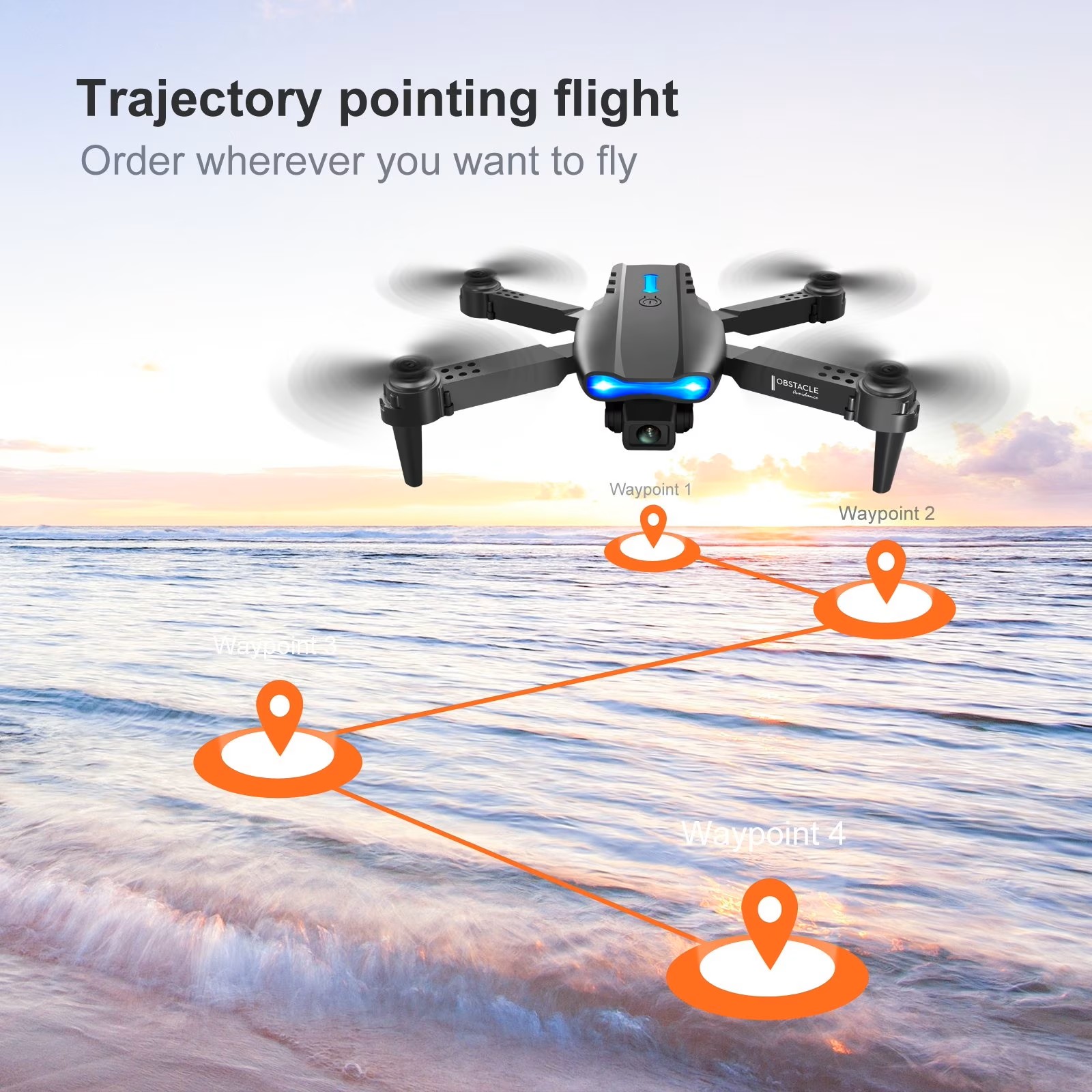 Обновленный складной дрон E88P – обзор и цена Drone Camera Lens