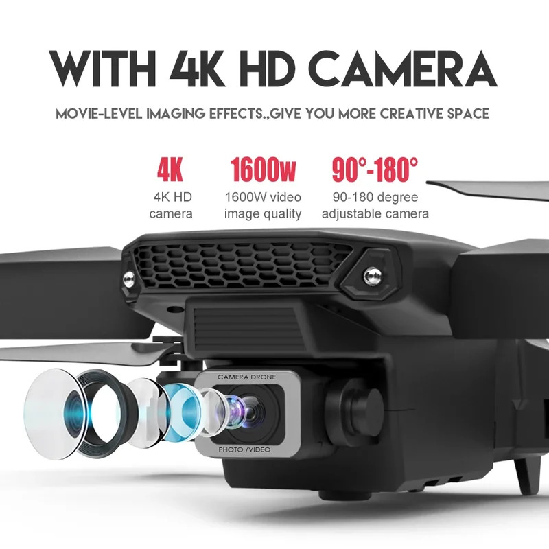 E88 ProИнтеллектуальный складн – обзор и цена Drone Camera Lens
